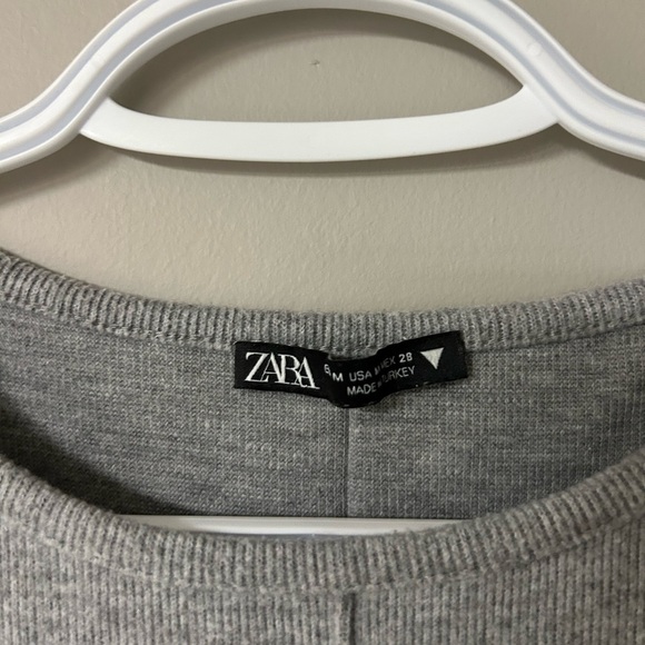 Zara Grey Mini Sweater Dress - Picture 4 of 5